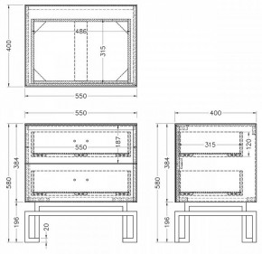 Тумбочка KFG085-NI в Каменске-Уральском - kamensk-uralskiy.mebel24.online | фото 5